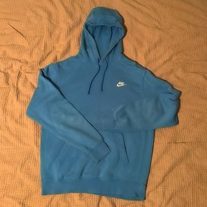 Nike Men’s Blue Hoodie size Medium Tall Gently Worn